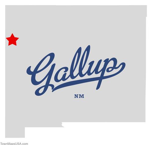 (CC) BY-NC Map of Gallup NM via http://townmapsusa.com 
