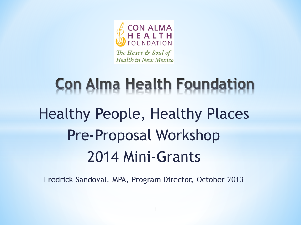 Healthy People, Healthy Places Mini Grants