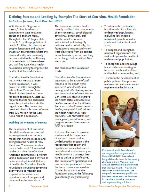 NCRP Defining and Leading